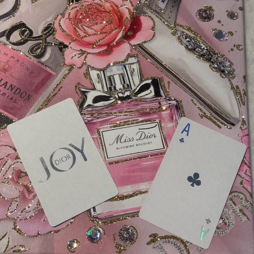 Dior Joy Ace of Clubs playing card - highly collectible
